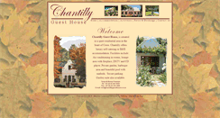 Desktop Screenshot of chantillyguesthouse.co.za